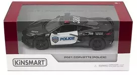 KINSMART Automobilis 2021 Corvette (Policijos), 1:36
