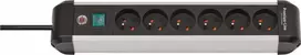 Brennenstuhl premium-alu-line 6gn, 3m