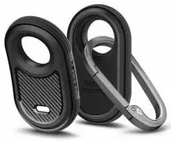 Spigen Rugged Armor – dėklas skirtas Samsung Galaxy SmartTag 2 Juodas