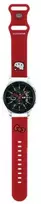 Apyrankė Samsung Galaxy Watch (46mm) / Samsung Gear S3 (46mm) / Huawei Watch GT / GT 2 / GT 2 PRO / GT 3 / GT 3 PRO (46mm) Hello Kitty Strap Silicone Kitty Head (HKUWLSCHBLR) raudonos spalvos