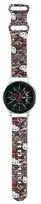 Apyrankė Samsung Galaxy Watch (46mm) / Samsung Gear S3 (46mm) / Huawei Watch GT / GT 2 / GT 2 PRO / GT 3 / GT 3 PRO (46mm) Hello Kitty Strap Silicone Tags Graffiti (HKUWLSDGPTP) rožinės spalvos