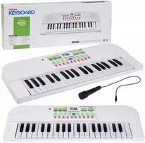Jokomisiada Vargonų mini klaviatūros žaislas vaikams, 37 klavišai, mikrofonas