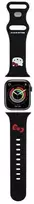 Apyrankė Apple Watch 1 / 2 / 3 / 4 / 5 / 6 / SE / 7 / 8 (38 / 40 / 41 mm) Hello Kitty Strap Silicone Kitty Head (HKAWMSCHBLK) juodos spalvos