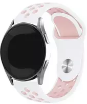 Beline apyrankė Watch 22mm Sport silikoninė baltos ir rožinės spalvos box