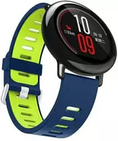 Beline apyrankė Watch 22mm Double Color silikoninė žalios ir mėlynos spalvos box