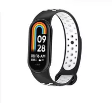 Beline apyrankė Mi Band 9/8 design juodos ir baltos spalvos