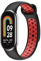 Beline apyrankė Mi Band 9/8 design juodos ir raudonos spalvos