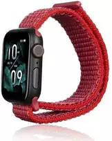 Beline apyrankė Apple Watch Nylon 42/45/45/49mm raudonos spalvos