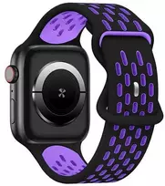 Beline Apple Watch New SportSilicone apyrankė 38/40/41mm juodos spalvos/violetinės spalvos Box