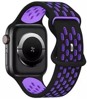 Beline Apple Watch New SportSilicone apyrankė 42/44/45/49mm juodos spalvos/violetinės spalvos Box