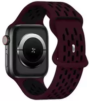 Beline apyrankė Apple Watch New Sport silikoninė 38/40/41mm raudonos ir juodos spalvos box