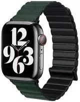 Beline apyrankė Apple Watch Magnetic Pro 42/44/45/49mm juodos ir žalios spalvos box