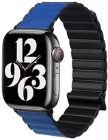Beline apyrankė Apple Watch Magnetic Pro 38/40/41mm juodos ir mėlynos spalvos box