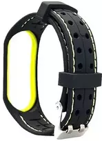 Beline apyrankė Mi Band 3/4 Smart juodos ir laimo spalvos
