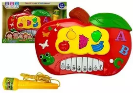 Elektrinis pianinas su mikrofonu - Obuolys