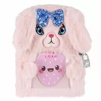 Pliušinis dienoraštis uždarytas A5/64k Rabbit STARPAK 526046