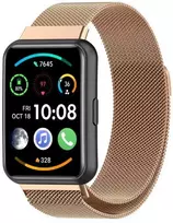 4Wrist Milano vilkikas su magnetiniu užsegimu, skirtas Huawei Watch FIT 2 - Rose Gold