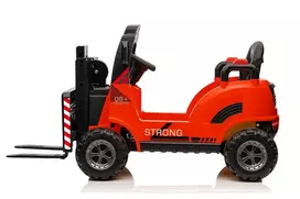 Lean Cars Vienvietis vaikiškas elektromobilis Forklift WH101, raudonas