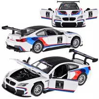 Jokomisiada Metalo automobilių sporto modelis „BMW M6 GT3“ skalė 1:32 Šviesos garsas ZA4613