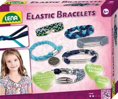 Lena Elastinės apyrankės, Vaikiškų papuošalų apyrankių gamybos rinkinys, 6 metai, Įvairių spalvų