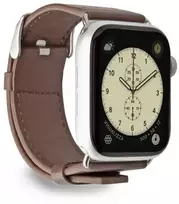 Case4Me SBS ekologiškos odos dėklas „Apple Watch“ laikrodžiui (42/44/45/49 mm). Rudas.