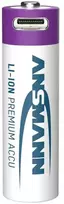 Ansmann 1312-0036, Įkraunama baterija, AA, Ličio jonų (Li-Ion), 1,5 V, 4 vnt., 1800 mAh