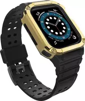 Išmaniojo laikrodžio Apple SE/7 silikoninis Hurtel dirželis, Juodos spalvos, 42/44/45 mm