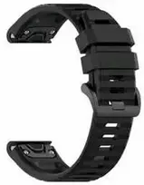 Fiksuotas | Silikoninis dirželis, skirtas „Garmin QuickFit 26mm“ | Juodas