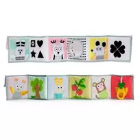 TAF TOYS minkšta dvipusė knygelė 3IN1