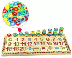 Mube Ilgis 41Cm Medinė matematikos mokomoji lenta