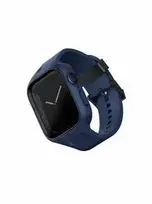 UNIQ apyrankė Monos 2in1 Apple Watch Strap+ Case Series 4/5/6/7/8/9/SE/SE2 44/45mm. mėlynos spalvos