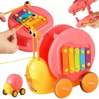 Traukiamas šliužas 4in1 WOOPIE rožinis