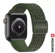 Swissten nailono apyrankė su sagtimi, skirta Apple Watch 42/44/45/49 mm