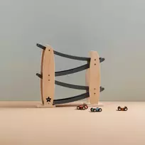 Kids Concept Vaikų koncepcija – automobilių trasa | Natūrali / pilka (AIDEN)