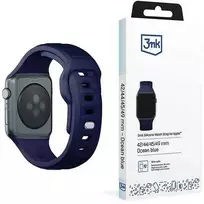 3mk silikoninė apyrankė Apple Watch 42 / 44 / 45 / 49 mm - mėlynos spalvos