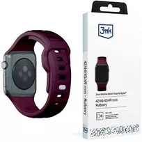 3MK silikoninis laikrodžio dirželis, šilkmedžio spalvos, skirtas „Apple Watch“ 42/44/45/49 mm
