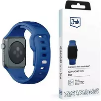 3MK silikoninis laikrodžio dirželis Mėlyna, skirtas Apple Watch 42/44/45/49 mm