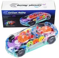 Skaidrus automobilis su garso ir šviesos efektais Concept racing