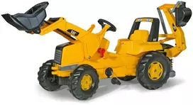 Rolly Toys 813001 Rolly Junior Cat traktorius su kaušu ir ekskavatoriumi
