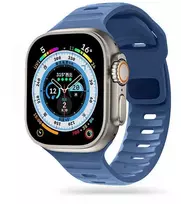 Apyrankė laikrodžiui Apple Watch 4 / 5 / 6 / 7 / 8 / 9 / SE / Ultra 1 / 2 (42 / 44 / 45 / 49 mm) Tech-Protect Iconband Line Montego mėlynos spalvos