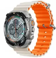 Devia apyrankė Deluxe Sport6 skirta Apple Watch 42mm/ 44mm/ 45mm/ 49mm starlight oranžinės spalvos