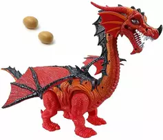 Kiaušinius dedantis Drakonas su šviesos ir garso efektais Ao Xie Toys, rudas