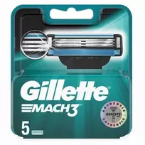Gillette Skustuvo peiliukai Mach3, 5 vnt. pakuotėje