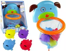 Vonios žaislų rinkinys Mini Krepšinis - Šuo