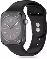Apyrankė Apple Watch 3 / 4 / 5 / 6 / 7 / 8 / 9 / SE (38 / 40 / 41 MM) Tech-Protect silikoninė juodos spalvos