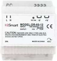 Hismart Maitinimo Šaltinis 12v, 4.5a, 60w, Din