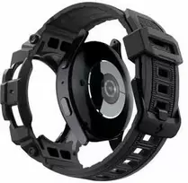 Spigen Rugged Armor Pro – Strap + Case for Samsung Galaxy Watch 7 40 mm (Matte Juodas)