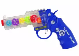 Žaislinis pistoletas su šviesomis Lean Toys, mėlynas