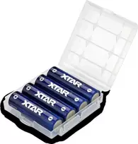 R06 / AA 1,5 V Xtar 2500 mAh baterijos (4 vnt. dėžutė) su apsauga