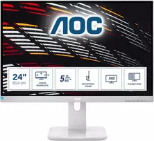 AOC 24P1/GR 24 col. FHD monitorius, didelės raiškos (1920x1080, 60 Hz, VGA, DVI, HDMI, DiplayPort, USB šakotuvas) nemokamai